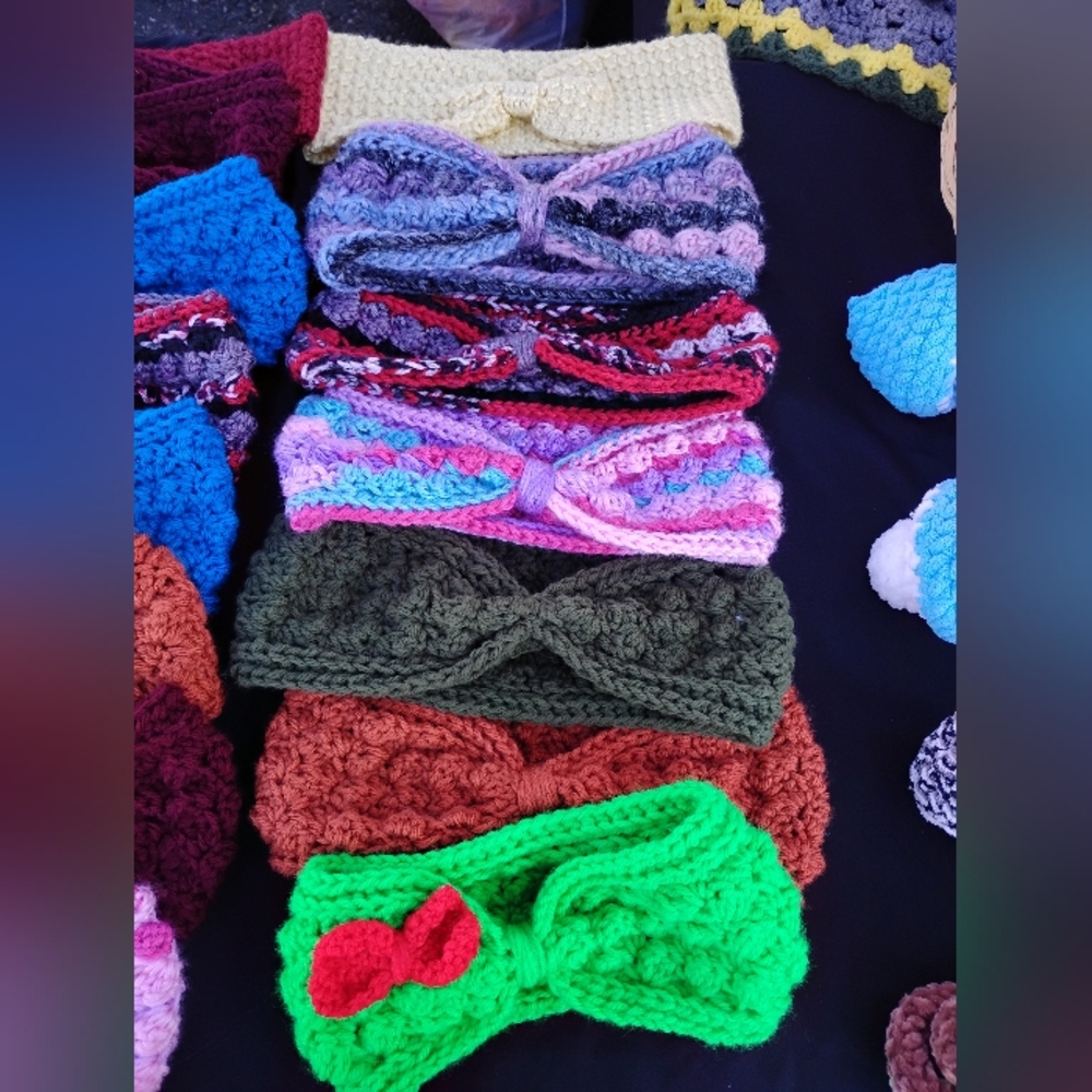 Colorful Crochet Headbands Ear Warmers - Picture 5 of 5
